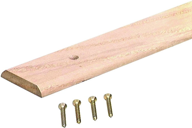 M-D 85043 Seam Binder, 72 in L, 1-3/4 in W, Hardwood, Unfinished, Pack of 6