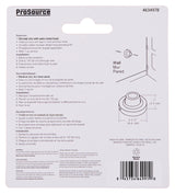 ProSource LR-005-SN-PS Door Stop, 2-1/2 in Dia Base, 2-1/2 in Dia Base x 1 in H Projection, Steel & Rubber