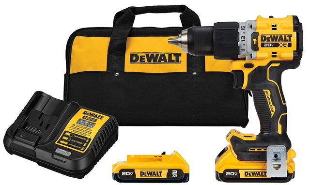 DEWALT XR 20V MAX Series DCD805D2 Hammer Drill/Driver Kit, Battery Included, 20 V, 2 Ah, 1/2 in Chuck