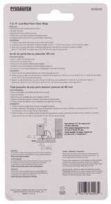 ProSource HR2006PB-PS Door Stop, 1-3/4 in Dia Base, 1-3/4 in Dia Base x 1-5/64 in H Projection, Brass