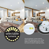 Halo RL Series RL56LS9FSD2W1EWH Downlight, 14.3 W, 120 V, Aluminum/Steel, White, Matte