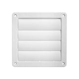 Lambro 361W Louvered Vent, 6 in W, Plastic
