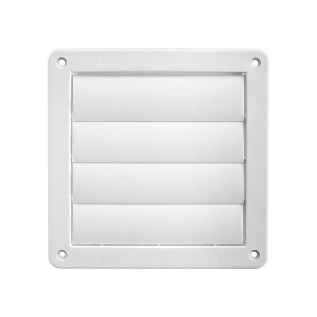 Lambro 361W Louvered Vent, 6 in W, Plastic