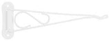 Landscapers Select GB0213L Swivel Plant Bracket, 10-3/8 L, Steel, White, Wall Mount Mounting