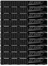 EZ Shim ETC2 Shim, 7.9 in L, 1.19 in W, 0.06 to 0.33 in Thick, Plastic, Black, Pack of 36