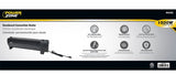 PowerZone DL12C Baseboard Heater, 12.5 A, 120 V, 750/1500 W, 5118.2 Btu Heating, 2-Heating Stage, Black
