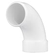 Charlotte Pipe Schedule 40 3 in. Spigot X 3 in. D Hub PVC 90 Degree Elbow 1 pk