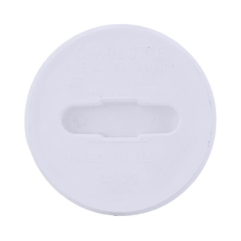 Charlotte Pipe Schedule 40 3 in. MPT X 3 in. D Hub PVC 3-1/2 in. Clean-Out Plug 1 pk