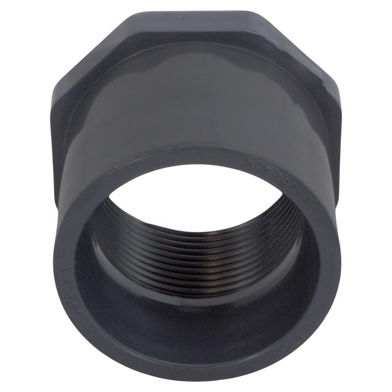 Charlotte Pipe Schedule 80 1-1/2 in. Spigot X 1-1/4 in. D FPT PVC Reducing Bushing 1 pk