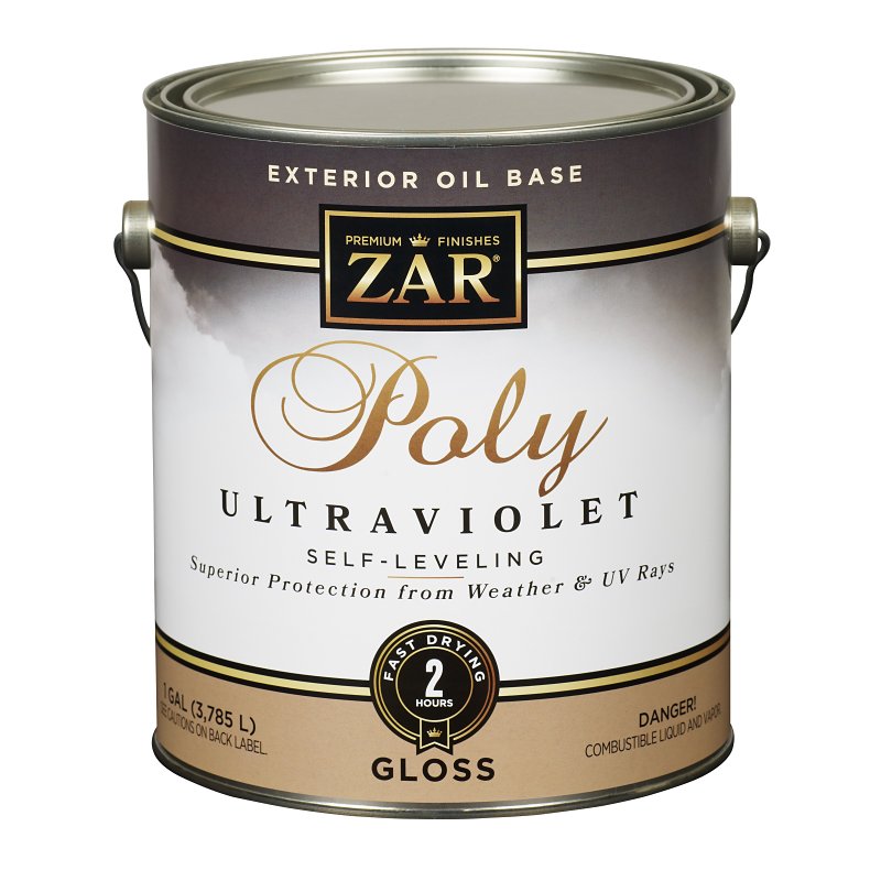 ZAR 34013 Polyurethane, Oil Base, Amber, Gloss, Liquid, 1 gal Can, 0.9 Specific Gravity, Pack of 2