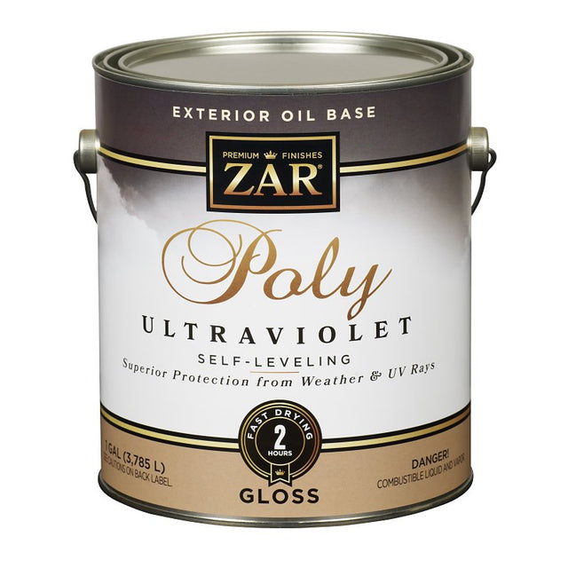ZAR 34013 Polyurethane, Oil Base, Amber, Gloss, Liquid, 1 gal Can, 0.9 Specific Gravity, Pack of 2