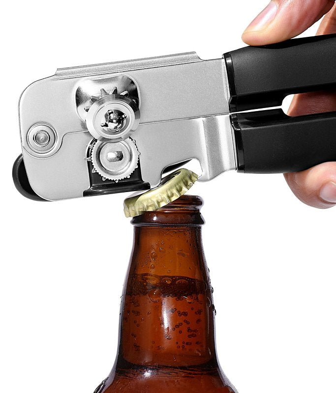 Good Grips 28081V3 Can Opener, 7 in L x 2 in W x 3 in H Dimensions, Comfort-Grip Handle, Stainless Steel, Black