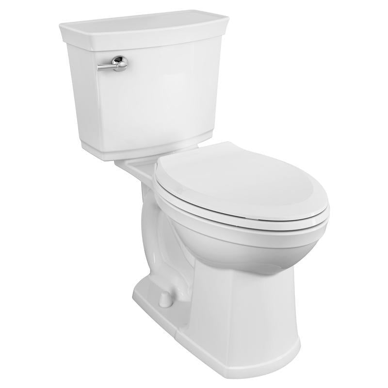 American Standard VorMax 727AA121.020 Complete Toilet, Elongated Bowl, 1.28 gpf Flush, 12 in Rough-In, 16-1/2 in H Rim