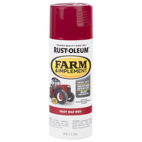 Rust-Oleum Specialty Indoor and Outdoor Gloss Troy Bilt Red Farm & Implement 12 oz, Pack of 6