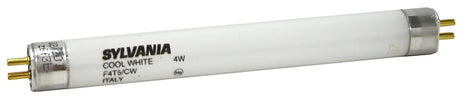 Sylvania 20415 Fluorescent Bulb, 4 W, T5 Lamp, G5 Miniature Lamp Base, 140 Lumens, 4200 K Color Temp, Cool White
