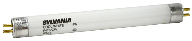 Sylvania 20415 Fluorescent Bulb, 4 W, T5 Lamp, G5 Miniature Lamp Base, 140 Lumens, 4200 K Color Temp, Cool White