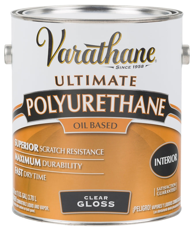 Varathane 242173 Interior Classic Polyurethane, Gloss, Liquid, Clear, 1 gal, Can, Pack of 2