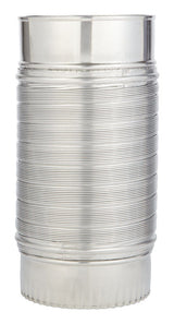 Deflect-O Jordan 24 in. L X 4 in. D Silver/White Aluminum Duct Connector