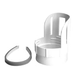 Deflect-O 5.63 in. L X 4 in. D White Aluminum Duct Connector Plus Protector