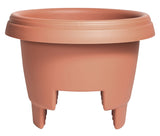 Bloem 477121-1001 Deck Rail Planter, 9 in H, 12 in W, Plastic, Terra Cotta, Matte