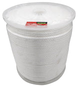 Baron 54802 Rope, 1/4 in Dia, 1000 ft L, 133 lb Working Load, Nylon/Poly, White