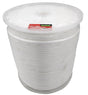 Baron 54802 Rope, 1/4 in Dia, 1000 ft L, 133 lb Working Load, Nylon/Poly, White