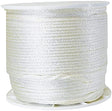 Baron 54803 Rope, 1/4 in Dia, 1000 ft L, 40 lb Working Load, Nylon/Poly, Silver/White
