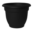 Bloem 20-56916 Planter, 13-3/4 in H, 17-3/4 in W, Plastic, Black