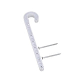 Oatey 1/2 in. to 4 in. in. 4 ft. White ABS CTS J-Hook