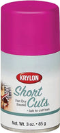 Krylon KSCS039 Craft Spray Paint, High-Gloss, Hot Pink, 3 oz Can, Pack of 6