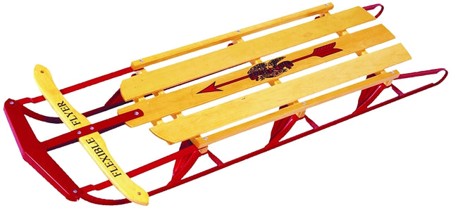 Paricon 1060 Flexible Flyer Snow Sled, Steel, Red, Pack of 2