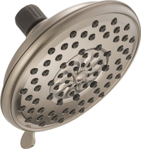 Peerless 76312CSN Shower Head, Round, 1.75 gpm, 1/2 in Connection, IPS, 3-Spray Function, Plastic, Brushed Nickel