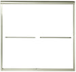 Sterling Finesse Series 5425-59N-G05 Bath Door, Nickel Frame, Frameless Frame, Aluminum Frame, Clear Glass, Sliding Door