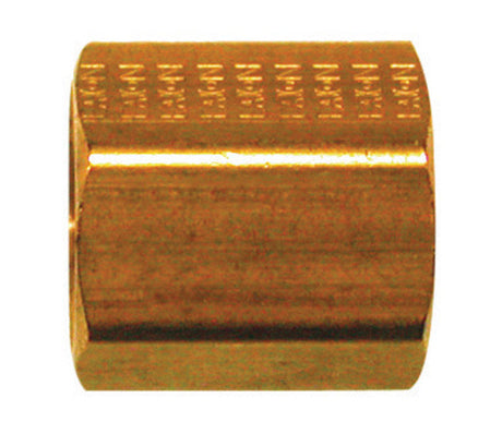 JMF Company 3/16 in. Flare X 3/16 in. D Flare Yellow Brass Inverted Union, Pack of 5
