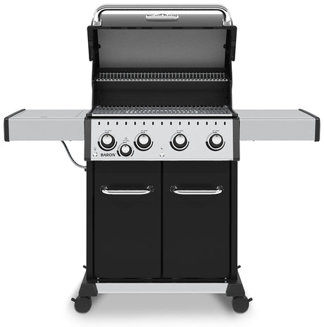 Broil King Baron 440 PRO 875224 Gas Grill, 45,000 Btu/hr, Liquid Propane, 5-Burner, Side Shelf Included: Yes