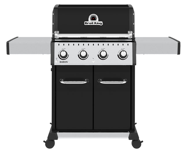 Broil King Baron 420 PRO 875214 Gas Grill, 40,000 Btu/hr, Liquid Propane, 5-Burner, Side Shelf Included: Yes