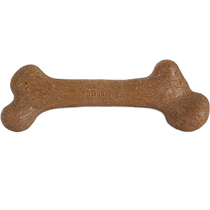 Petmate BarkBone 36035 Dog Toy, L, Peanut Butter, Chew, Natural Instincts Infused Wood Dinosaur, Nylon