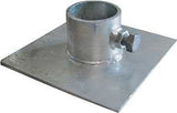 Multinautic 11107 Base Plate, Galvanized Steel, For: Stationary Dock or a Gangway