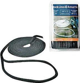 Multinautic 34901 Pre-Spliced Dock Line, Nylon, Black