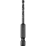 DEWALT DD5118 Impact Drill Bit, 9/32 in Dia, 3-1/2 in OAL, Spiral Flute, 1/4 in Dia Shank, Hex Shank