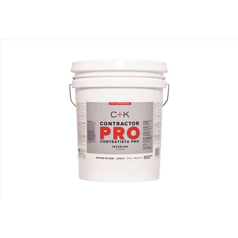 C+K Contractor Pro Flat Tint Base Mid-Tone Base Paint Interior 5 gal