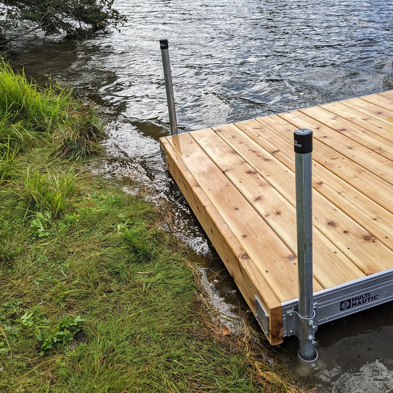 Multinautic 11007 Tubular Post, Steel, Galvanized, For: Aluminum and Wood Dock Leg Holders