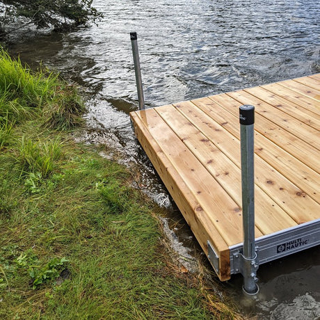 Multinautic 11007 Tubular Post, Steel, Galvanized, For: Aluminum and Wood Dock Leg Holders