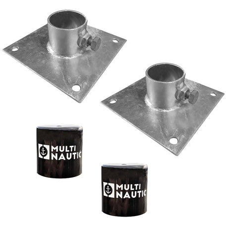 Multinautic 19142 Base Plate and Cap Set, PVC