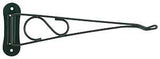 Landscapers Select GB0223L Planter Bracket, 10-3/8 L, Steel, Forest Green, Wall Mount Mounting
