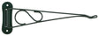 Landscapers Select GB0223L Planter Bracket, 10-3/8 L, Steel, Forest Green, Wall Mount Mounting
