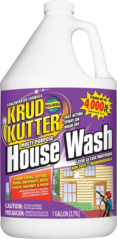 Krud Kutter HW012 Multi-Purpose House Wash Cleaner, 1 gal Bottle, Liquid, Pack of 2