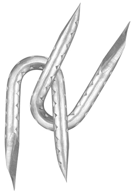 Rangemaster 7466 Fence Staple, Galvanized, 1-1/4 in L, 9 ga