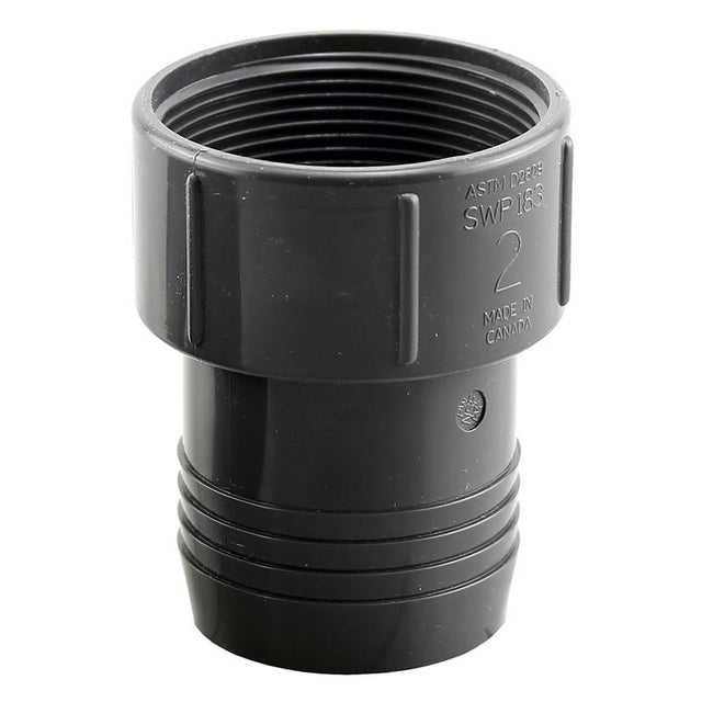 Boshart Industries 2 in. Insert in. X 2 in. D FPT Polypropylene 2-1/2 in. Female Adapter 1 pk