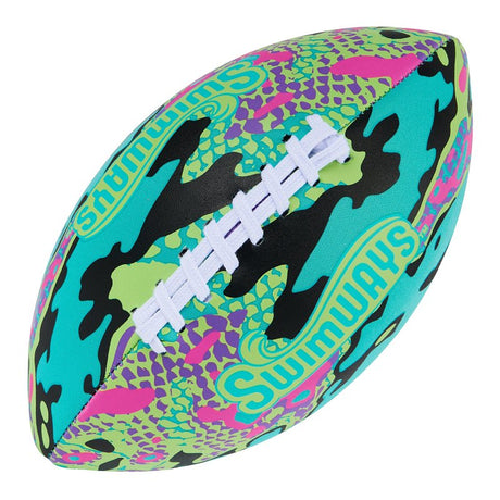 SwimWays 6070206 Hydro Waterproof Football, 9-1/4 in Dia, Foam, Blue